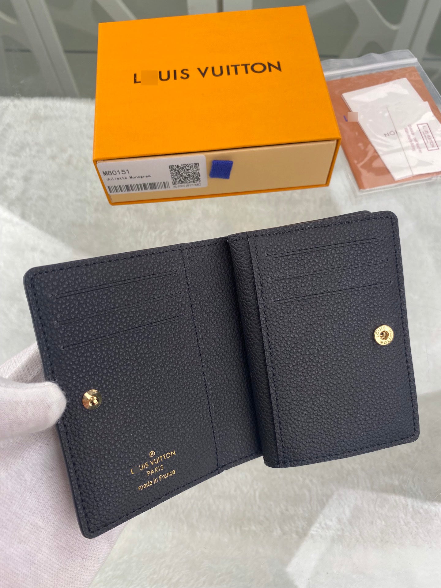 ルイヴィトン ポルトフォイユ クレア ノワール M80151