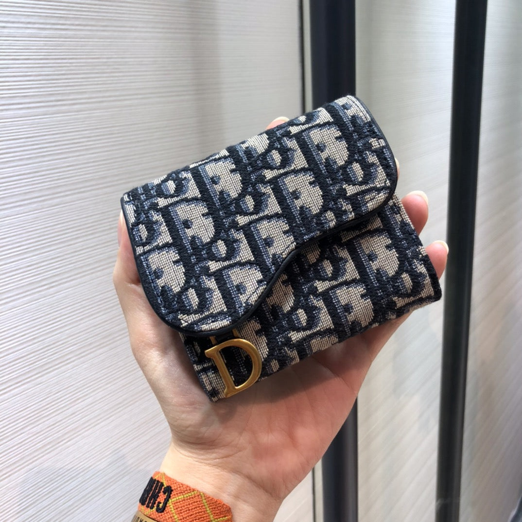 DIOR Saddle Lotus ウォレット S56552CTZQ_M928