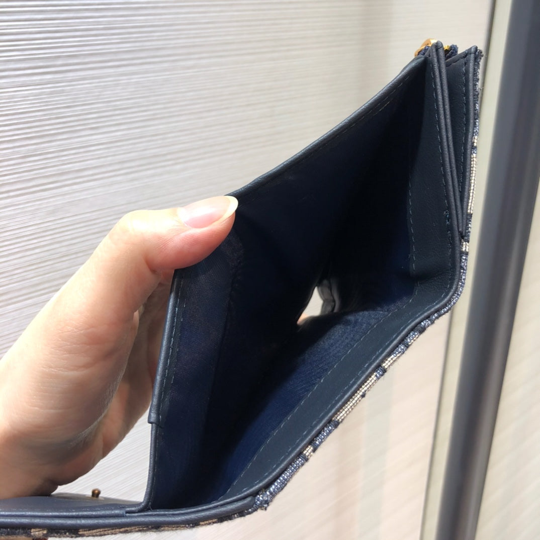 DIOR Saddle Lotus ウォレット S56552CTZQ_M928
