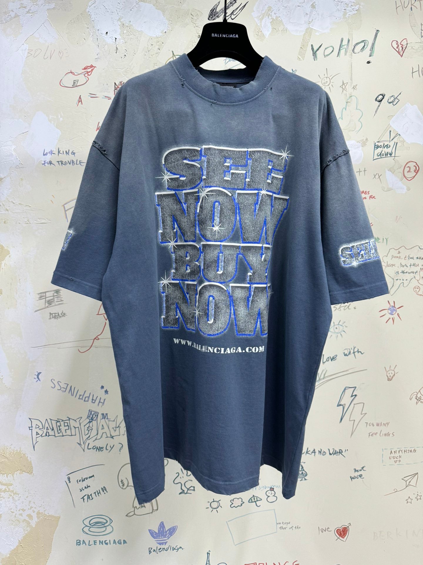 バレンシアガ SNBN インサイドアウト オーバーサイズ Tシャツ