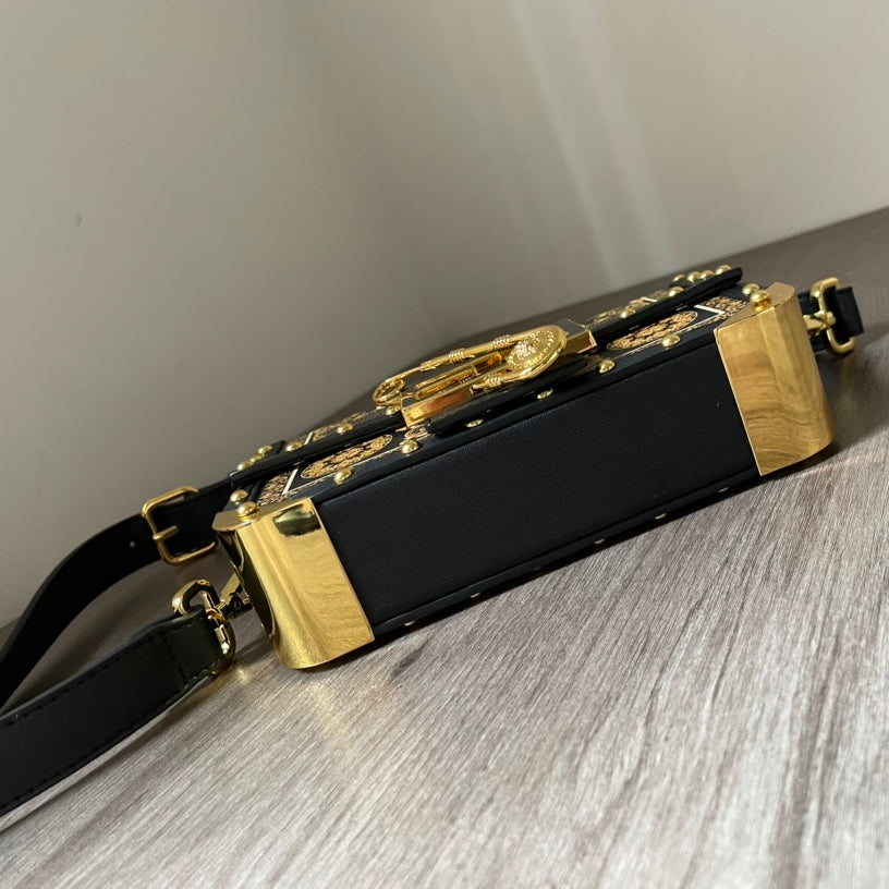 FENDI VERSACE コラボ レザーバッグ