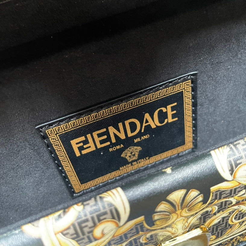 FENDI VERSACE コラボ レザーバッグ