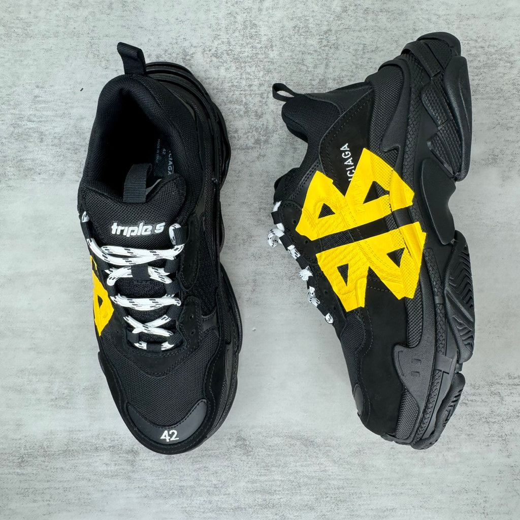 BALENCIAGA Triple S テープタイプ スニーカー 536737WTRST1070
