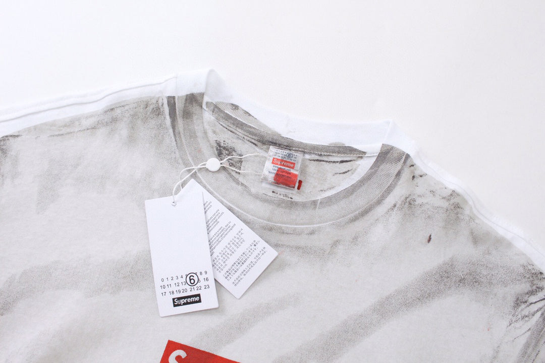 Supreme MM6 メゾンマルジェラ コラボ ボックスロゴ Tシャツ