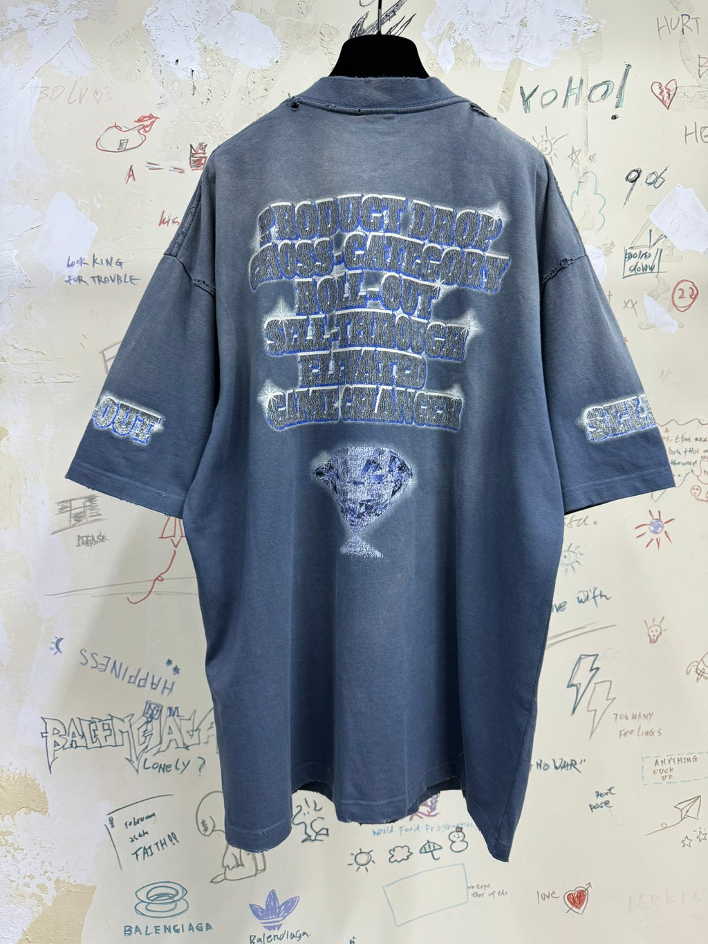 バレンシアガ SNBN インサイドアウト オーバーサイズ Tシャツ